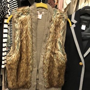 Faux fur vest